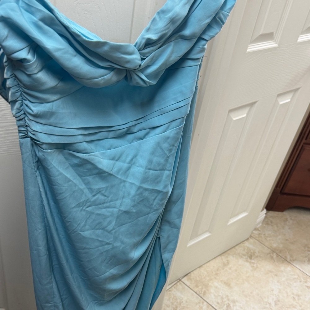 Abercrombie & Fitch Light Blue Maxi Dress